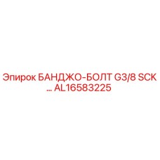 AL16583225 БАНДЖО-БОЛТ G3/8 SCK… Epiroc
