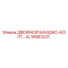 AL16583231 ДВОЙНОЙ БАНДЖО-БОЛТ Epiroc
