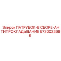 5730022686 ПАТРУБОК-В СБОРЕ-АНТИПРОКЛАДЫВАНИЕ Epiroc