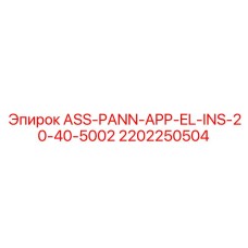 2202250504 ASS-PANN-APP-EL-INS-20-40-5002 Epiroc