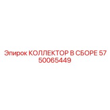 5750065449 КОЛЛЕКТОР В СБОРЕ Epiroc