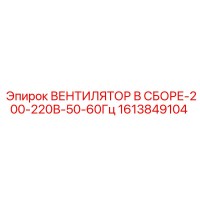 1613849104 ВЕНТИЛЯТОР В СБОРЕ-200-220В-50-60Гц Epiroc