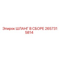 2657315814 ШЛАНГ В СБОРЕ Epiroc