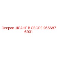 2656876931 ШЛАНГ В СБОРЕ Epiroc