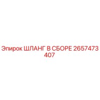 2657473407 ШЛАНГ В СБОРЕ Epiroc