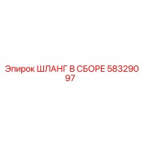 58329097 ШЛАНГ В СБОРЕ Epiroc