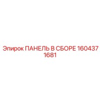 1604371681 ПАНЕЛЬ В СБОРЕ Epiroc