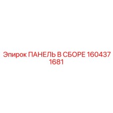 1604371681 ПАНЕЛЬ В СБОРЕ Epiroc