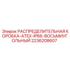 2236208607 РАСПРЕДЕЛИТЕЛЬНАЯ КОРОБКА-ATEX-IP66-ВОСЬМИУГОЛЬНЫЙ Epiroc