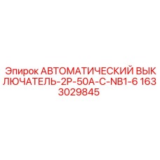 1633029845 АВТОМАТИЧЕСКИЙ ВЫКЛЮЧАТЕЛЬ-2P-50A-C-NB1-6 Epiroc