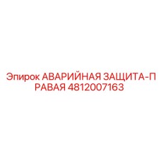 4812007163 АВАРИЙНАЯ ЗАЩИТА-ПРАВАЯ Epiroc