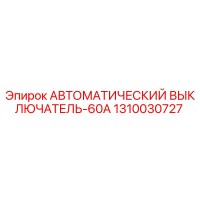 1310030727 АВТОМАТИЧЕСКИЙ ВЫКЛЮЧАТЕЛЬ-60А Epiroc