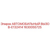 1630055725 АВТОМОБИЛЬНЫЙ ВЫЗОВ-E132414 Epiroc