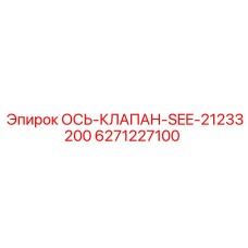 6271227100 ОСЬ-КЛАПАН-SEE-21233200 Epiroc