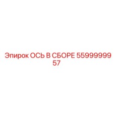 5599999957 ОСЬ В СБОРЕ Epiroc
