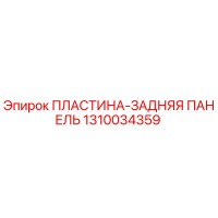 1310034359 ПЛАСТИНА-ЗАДНЯЯ ПАНЕЛЬ Epiroc