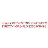 2236206493 РЕГУЛЯТОР ОБРАТНОГО ПРЕСС-1-SAE-FLG Epiroc
