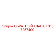 3137257400 ОБРАТНЫЙ КЛАПАН Epiroc