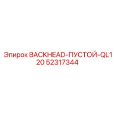 52317344 BACKHEAD-ПУСТОЙ-QL120 Epiroc