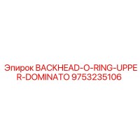 9753235106 BACKHEAD-O-RING-UPPER-DOMINATO Epiroc