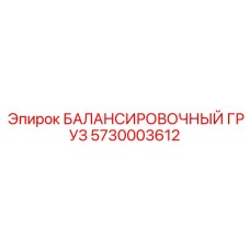 5730003612 БАЛАНСИРОВОЧНЫЙ ГРУЗ | Epiroc