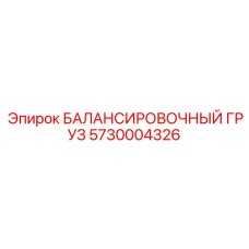 5730004326 БАЛАНСИРОВОЧНЫЙ ГРУЗ Epiroc
