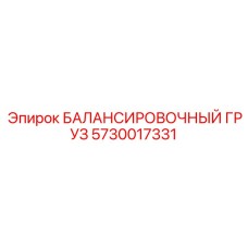 5730017331 БАЛАНСИРОВОЧНЫЙ ГРУЗ Epiroc