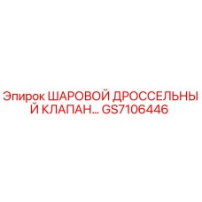 GS7106446 ШАРОВОЙ ДРОССЕЛЬНЫЙ КЛАПАН Epiroc