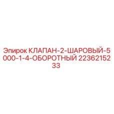 Оригинальный шаровой клапан Epiroc 2236215233 в разрезе