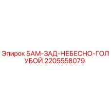 2205558079 БАМ-ЗАД-НЕБЕСНО-ГОЛУБОЙ Epiroc
