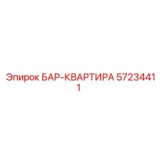 57234411 БАР-КВАРТИРА Epiroc