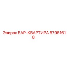 57951618 БАР-КВАРТИРА Epiroc