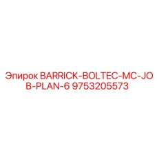9753205573 BARRICK-BOLTEC-MC-JOB-PLAN-6 Epiroc