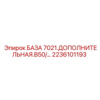 2236101193 БАЗА 7021.ДОПОЛНИТЕЛЬНАЯ.B50/… Epiroc
