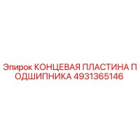 4931365146 КОНЦЕВАЯ ПЛАСТИНА ПОДШИПНИКА Epiroc