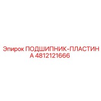 4812121666 ПОДШИПНИК-ПЛАСТИНА Epiroc