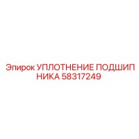 58317249 УПЛОТНЕНИЕ ПОДШИПНИКА Epiroc