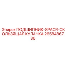 2658486736 ПОДШИПНИК-SPACR-СКОЛЬЗЯЩАЯ КУЛАЧКА Epiroc