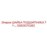 GS63070382 ШАЙБА ПОДШИПНИКА Эпирок