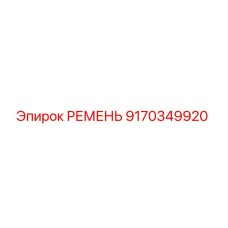 9170349920 Belt for Epiroc Drilling Rig
