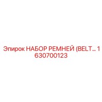 1630700123 НАБОР РЕМНЕЙ (BELT KIT) Epiroc
