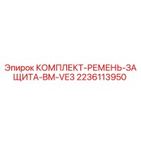 2236113950 КОМПЛЕКТ-РЕМЕНЬ-ЗАЩИТА-BM-VE3 Epiroc