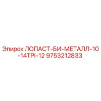 9753212833 ЛОПАСТ-БИ-МЕТАЛЛ-10-14TPI-12 Epiroc