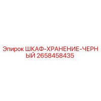 2658458435 ШКАФ-ХРАНЕНИЕ-ЧЕРНЫЙ Эпирок