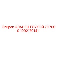 1092170141 ФЛАНЕЦ ГЛУХОЙ ZH7000 Epiroc