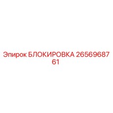 2656968761 БЛОКИРОВКА Epiroc