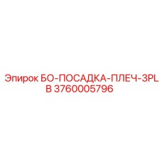 3760005796 БО-ПОСАДКА-ПЛЕЧ-3PLB Epiroc