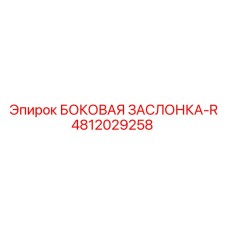 Оригинальная боковая заслонка правая артикул 4812029258 производитель Epiroc
