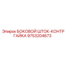 9753204673 БОКОВОЙ ШТОК-КОНТРГАЙКА Epiroc