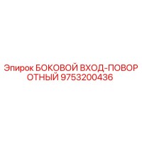 9753200436 БОКОВОЙ ВХОД-ПОВОРОТНЫЙ Epiroc